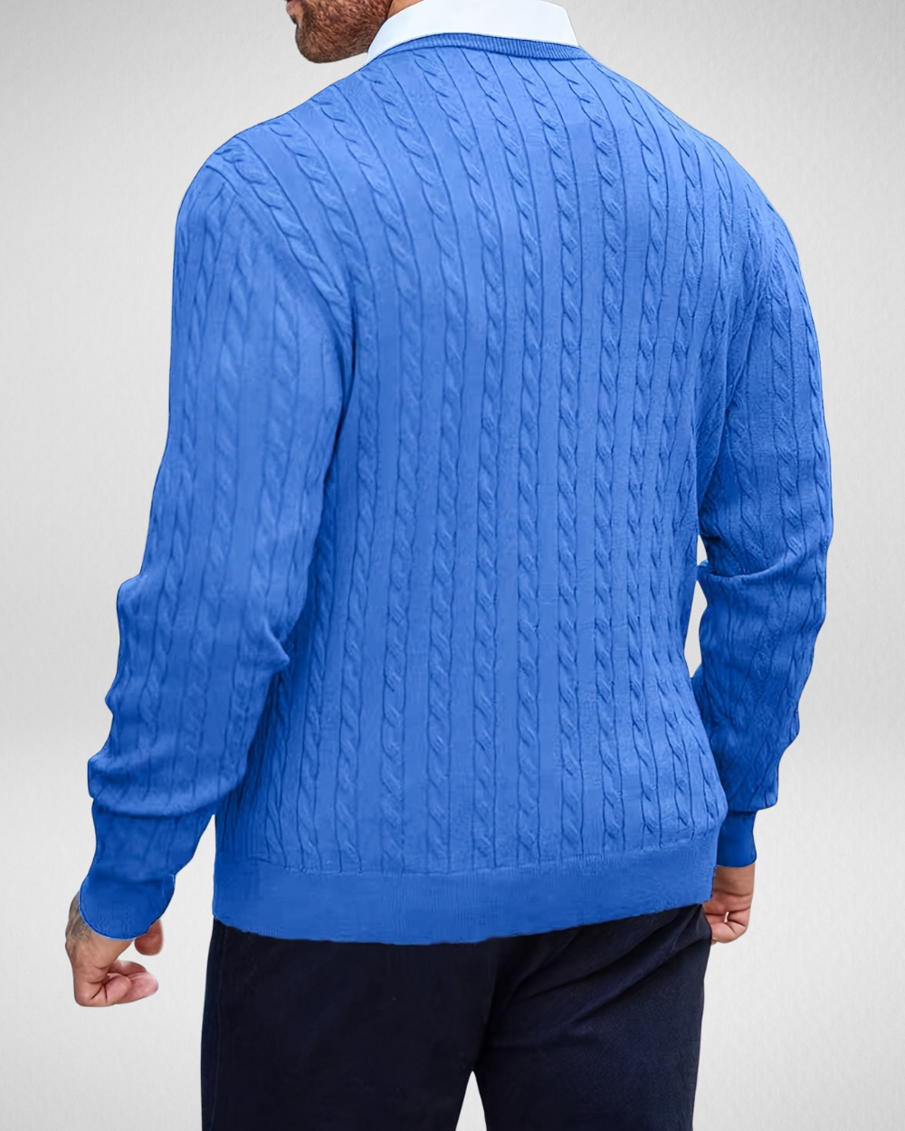 Heren Kabeltrui – Ronde Hals – Klassieke Look