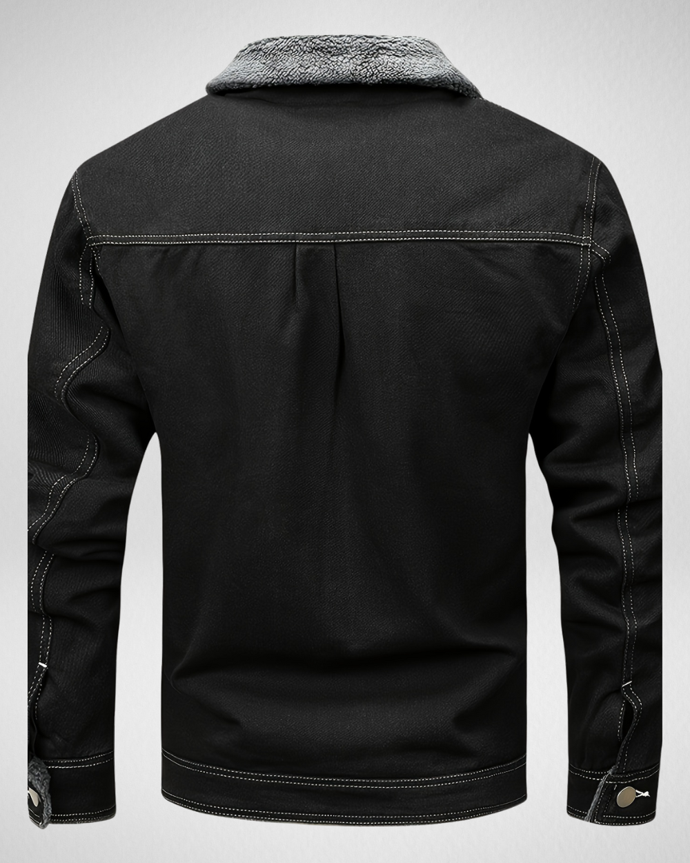 Heren Denim Jas – Voering & Kraag – Winter/Herfst