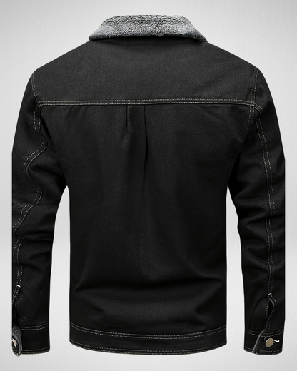 Heren Denim Jas – Voering & Kraag – Winter/Herfst