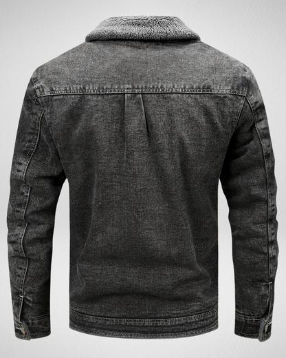 Heren Denim Jas – Voering & Kraag – Winter/Herfst