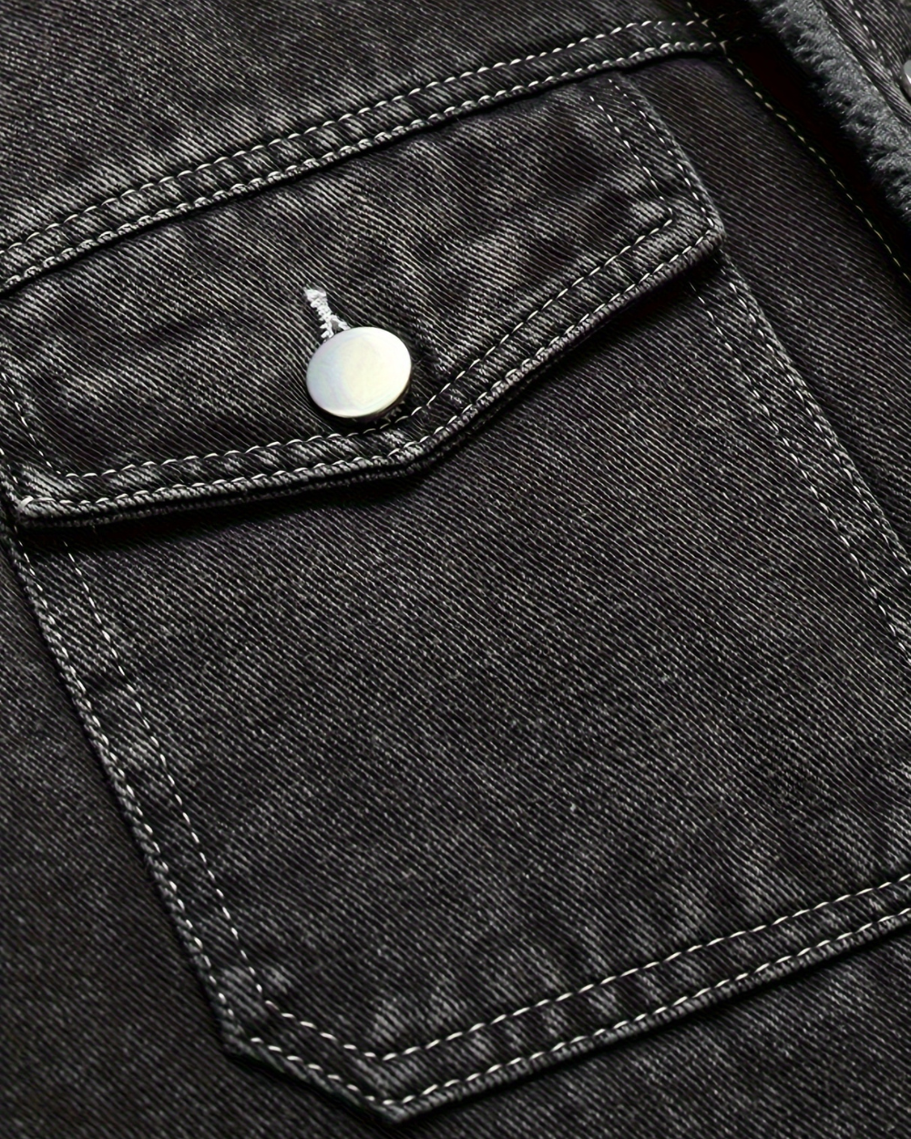 Heren Denim Jas – Voering & Kraag – Winter/Herfst