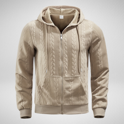 Heren Hoodie – Gebreid Patroon – Herfst