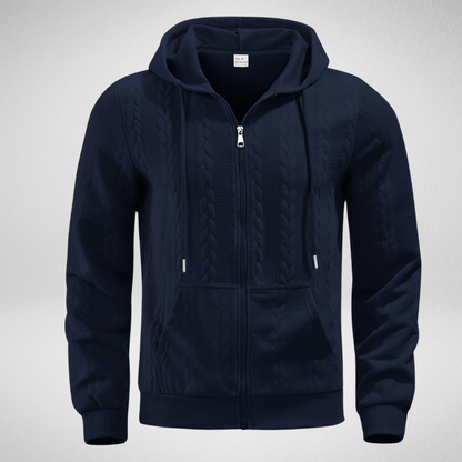Heren Hoodie – Gebreid Patroon – Herfst