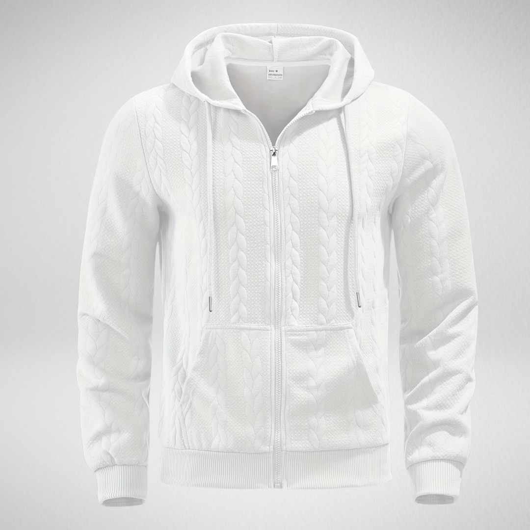 Heren Hoodie – Gebreid Patroon – Herfst