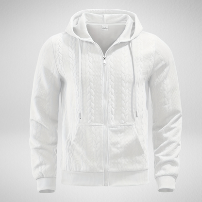 Heren Hoodie – Gebreid Patroon – Herfst