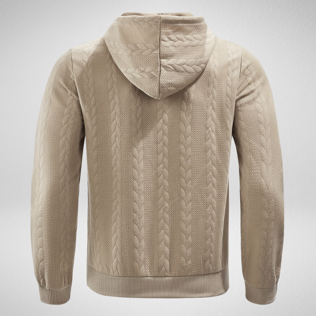 Heren Hoodie – Gebreid Patroon – Herfst