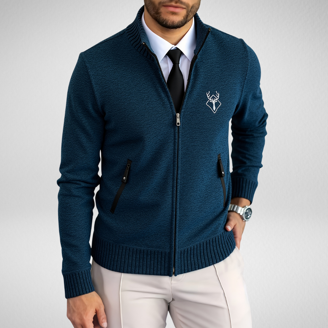 Heren Vest – Rits & Hoge Kraag – Stijlvolle Winter Look