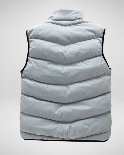 Heren Bodywarmer – Gewatteerd – Met Rits en Hoge Kraag