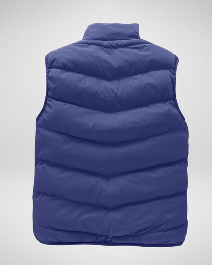 Heren Bodywarmer – Gewatteerd – Met Rits en Hoge Kraag