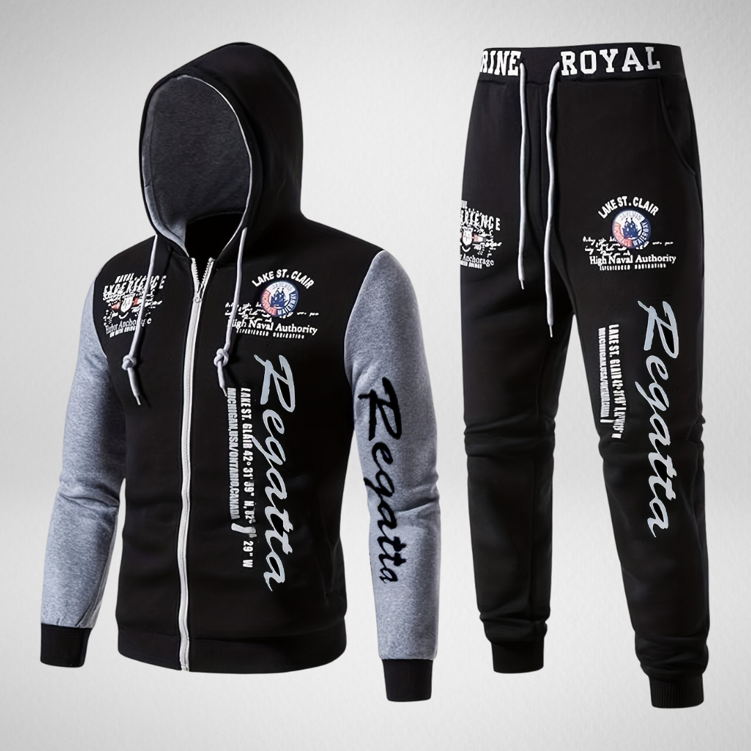 Heren Trainingspak met Capuchon – Regular Fit – Casual