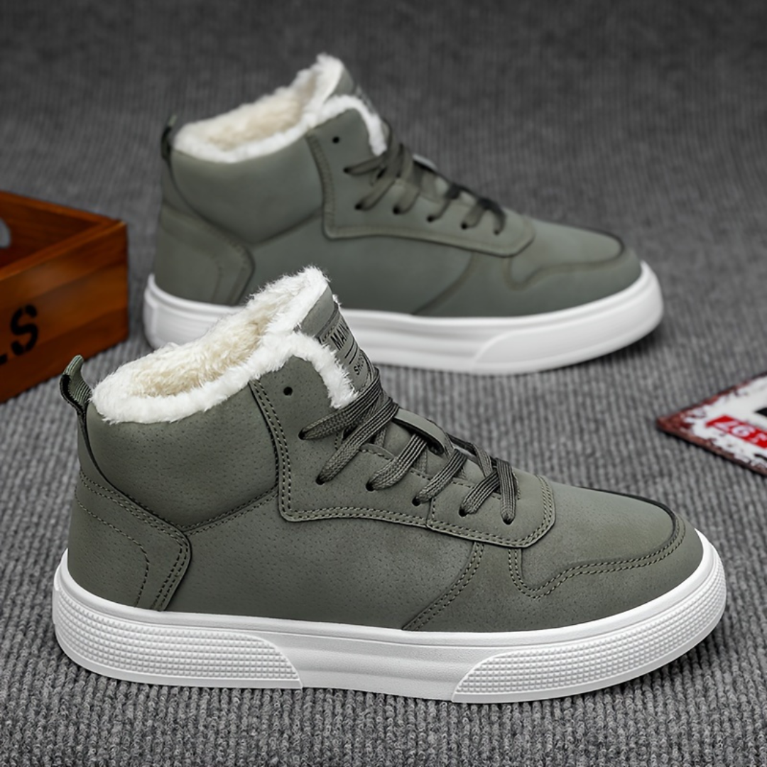 Heren Winter Sneakers – Gevoerde Hoge Schoen – Outdoor Comfort