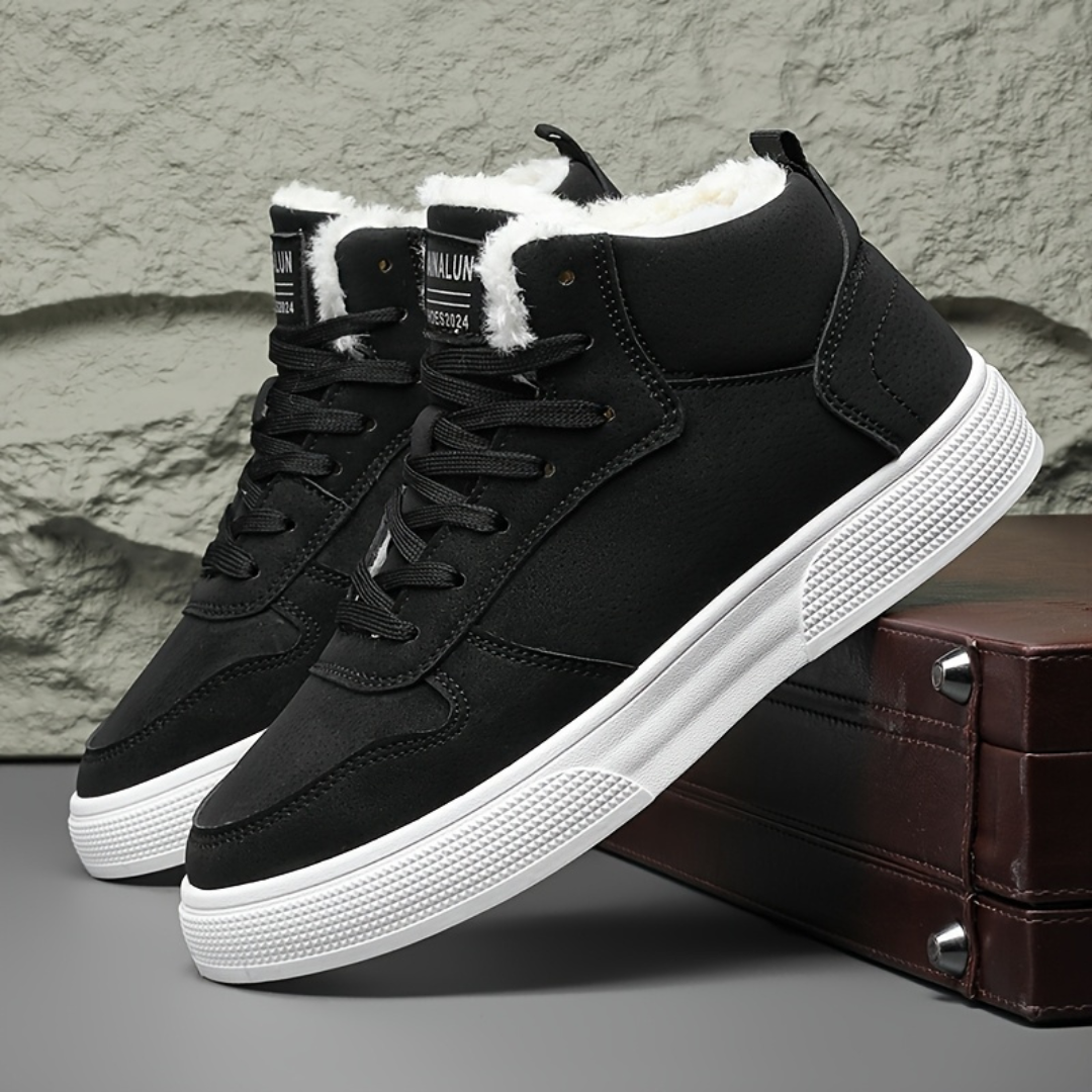 Heren Winter Sneakers – Gevoerde Hoge Schoen – Outdoor Comfort