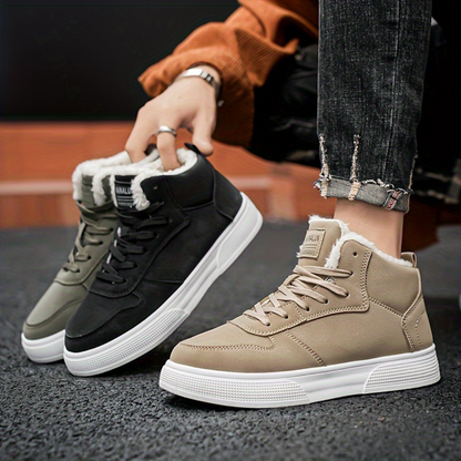 Heren Winter Sneakers – Gevoerde Hoge Schoen – Outdoor Comfort