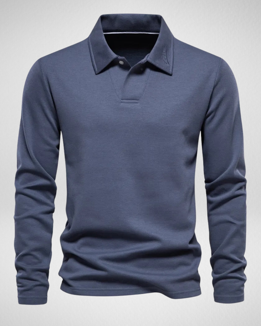 Heren Casual Polo Sweater – Longsleeve – Comfort & Klasse