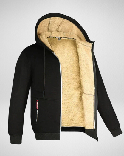 Heren Warm Winter Vest – Fleece Gevoerd - met Capuchon
