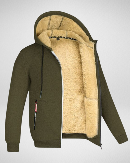 Heren Warm Winter Vest – Fleece Gevoerd - met Capuchon