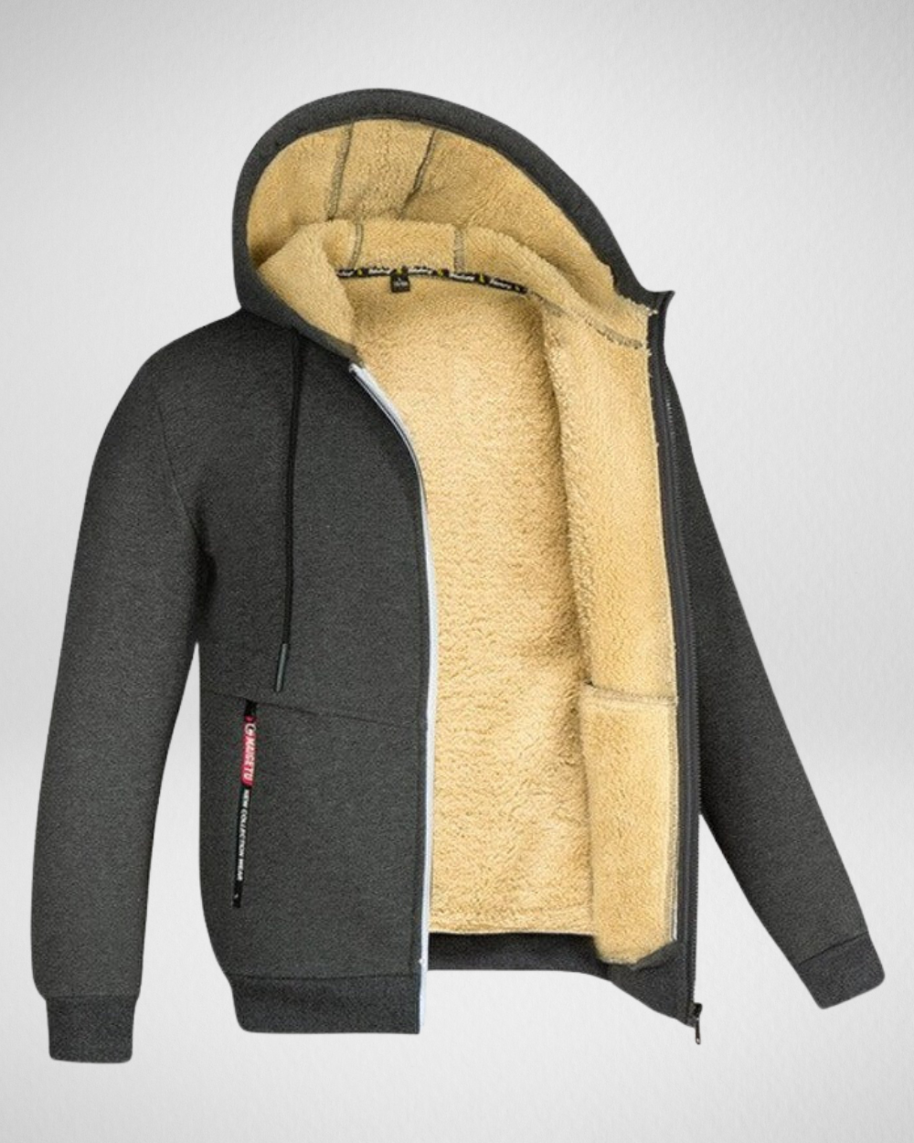 Heren Warm Winter Vest – Fleece Gevoerd - met Capuchon