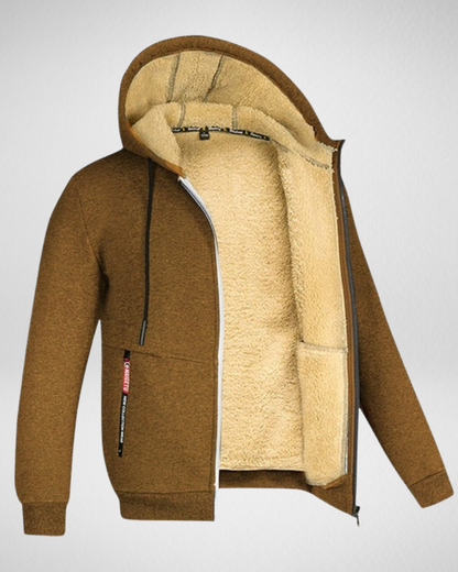 Heren Warm Winter Vest – Fleece Gevoerd - met Capuchon