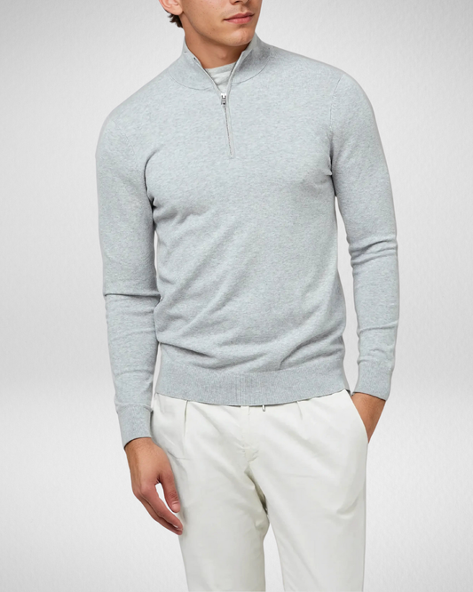 Heren Half Zip Sweater – Klassiek Design - Business Casual