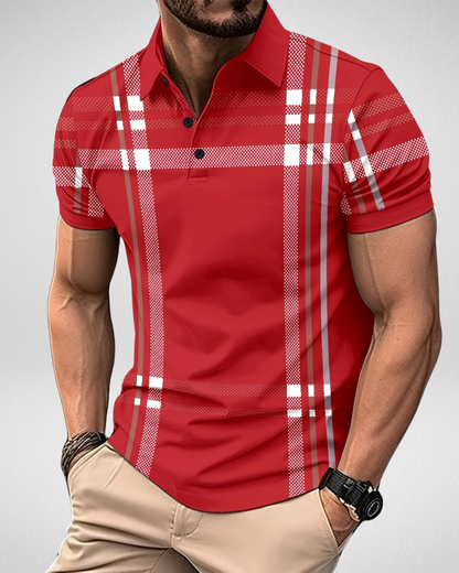 Heren Polo- Ruitpatroon – Slim Fit & Stijlvol Design