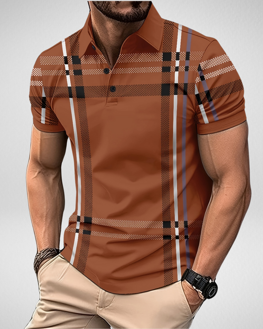 Heren Polo- Ruitpatroon – Slim Fit & Stijlvol Design