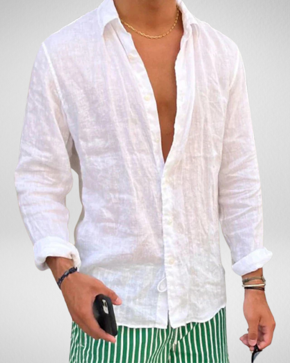 Zomerse Linnenlook Overhemd – Casual en Ademend