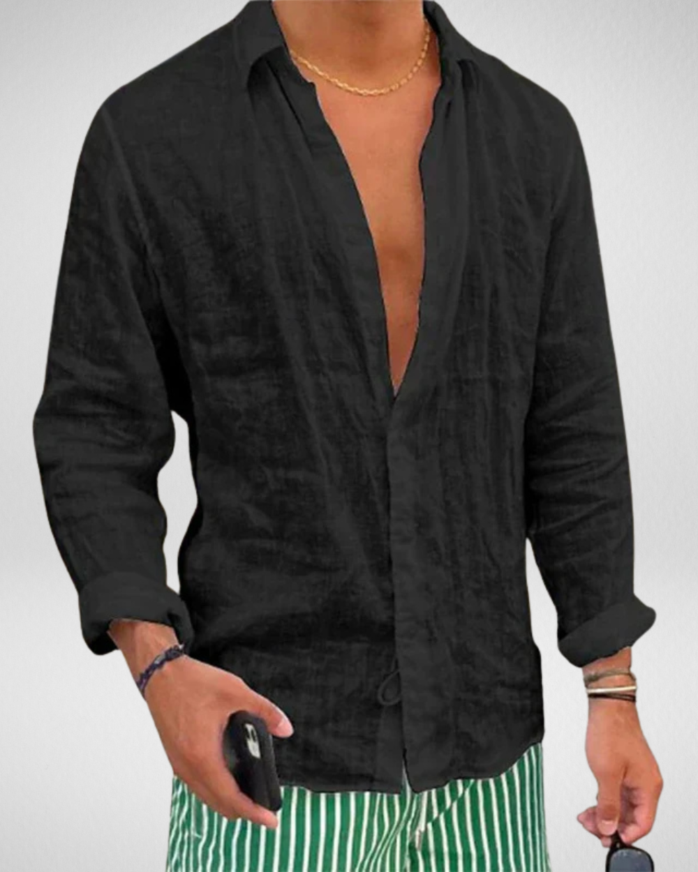 Zomerse Linnenlook Overhemd – Casual en Ademend