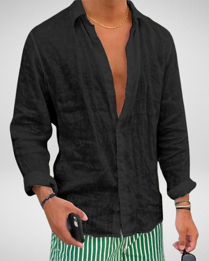 Zomerse Linnenlook Overhemd – Casual en Ademend