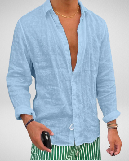 Zomerse Linnenlook Overhemd – Casual en Ademend