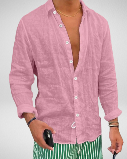 Zomerse Linnenlook Overhemd – Casual en Ademend