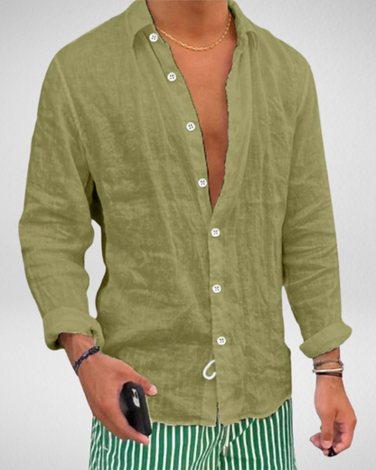 Zomerse Linnenlook Overhemd – Casual en Ademend