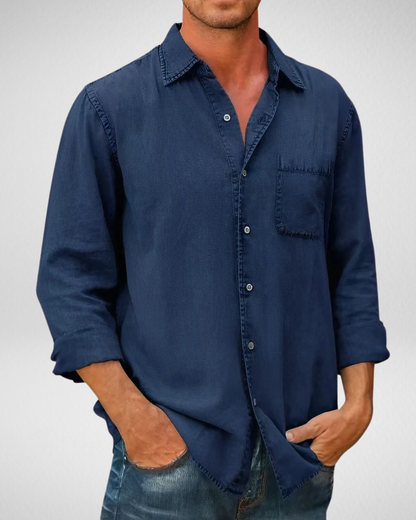 Heren Overhemd – Losvallende Pasvorm – Casual Dagelijkse Look