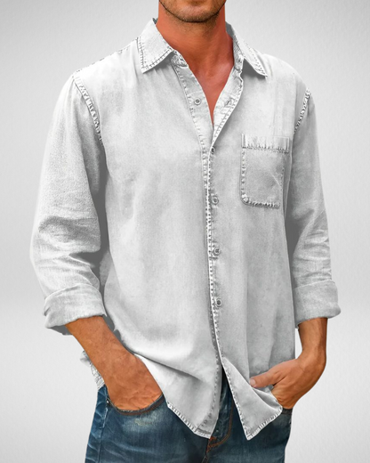Heren Overhemd – Losvallende Pasvorm – Casual Dagelijkse Look