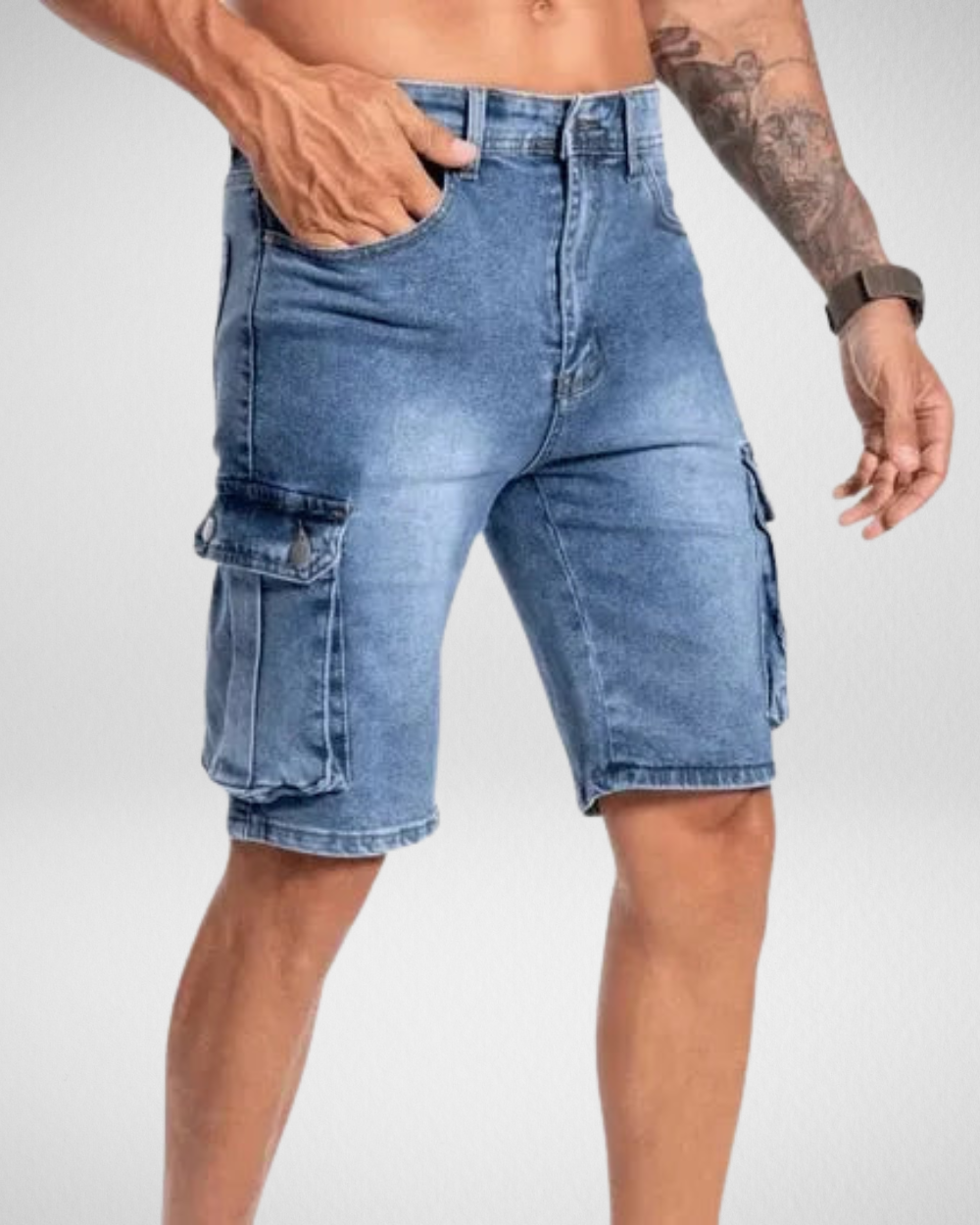 Heren Cargo Shorts – Zijlzakken – Casual zomeroutfit