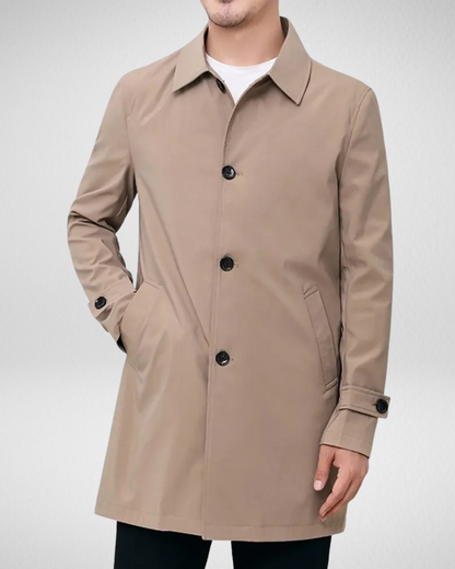 Heren Overcoat – Waterafstotend – Voorjaarsjas met stijl