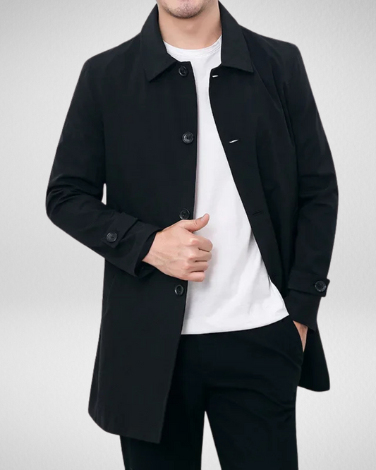 Heren Overcoat – Waterafstotend – Voorjaarsjas met stijl