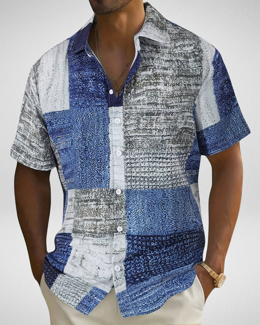 Casual Heren Overhemd - Met Print - Korte Mouwen