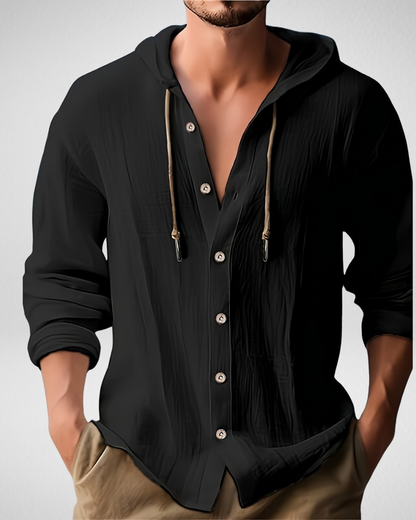 Herenshirt met Capuchon – Ademend & Casual