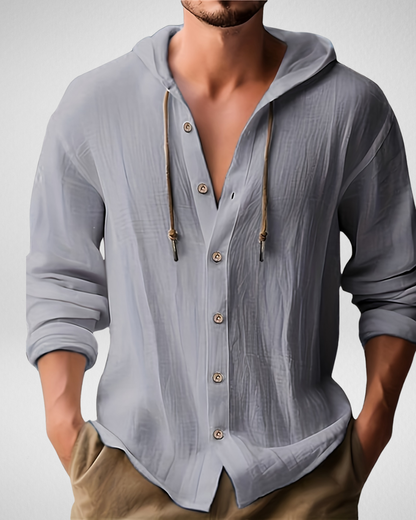 Herenshirt met Capuchon – Ademend & Casual