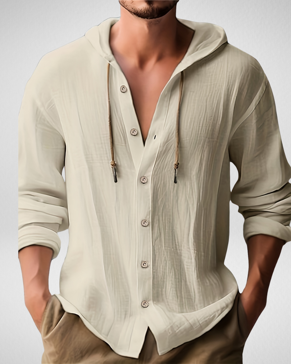 Herenshirt met Capuchon – Ademend & Casual