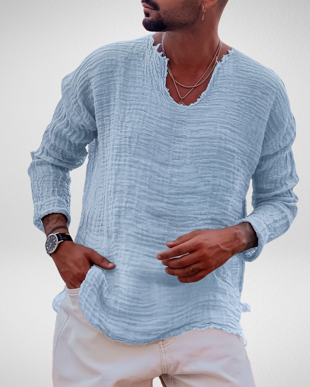Relaxed Fit Shirt Heren – Strandkleding – Zomer