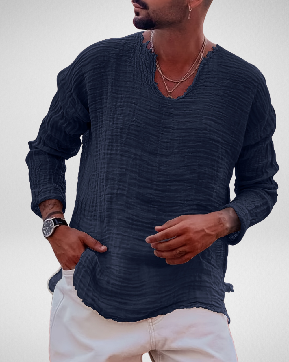 Relaxed Fit Shirt Heren – Strandkleding – Zomer