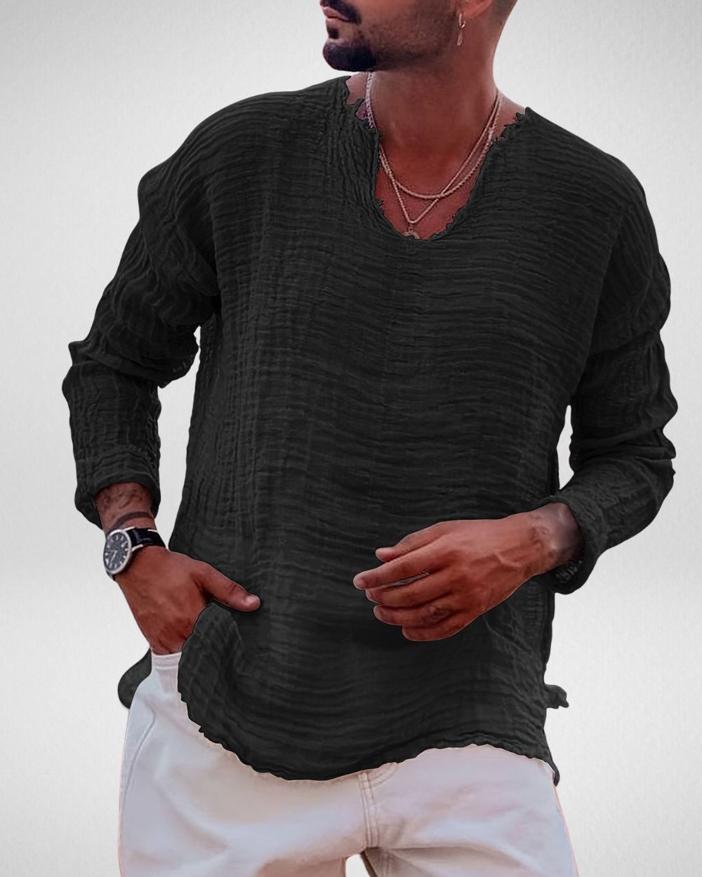 Relaxed Fit Shirt Heren – Strandkleding – Zomer