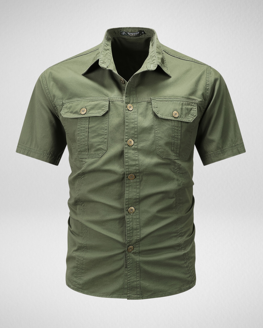 Heren Outdoor Overhemd – Korte Mouwen – Met Borstzakken