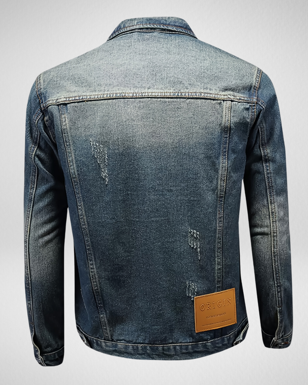 Heren Spijkerjack met Details – Demin Look