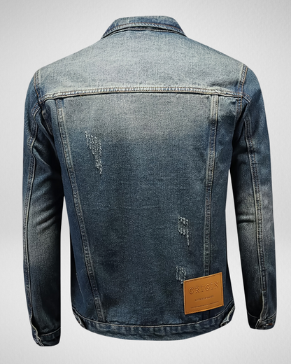 Heren Spijkerjack met Details – Demin Look